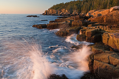 Sunrise at Acadia National Park in Maine